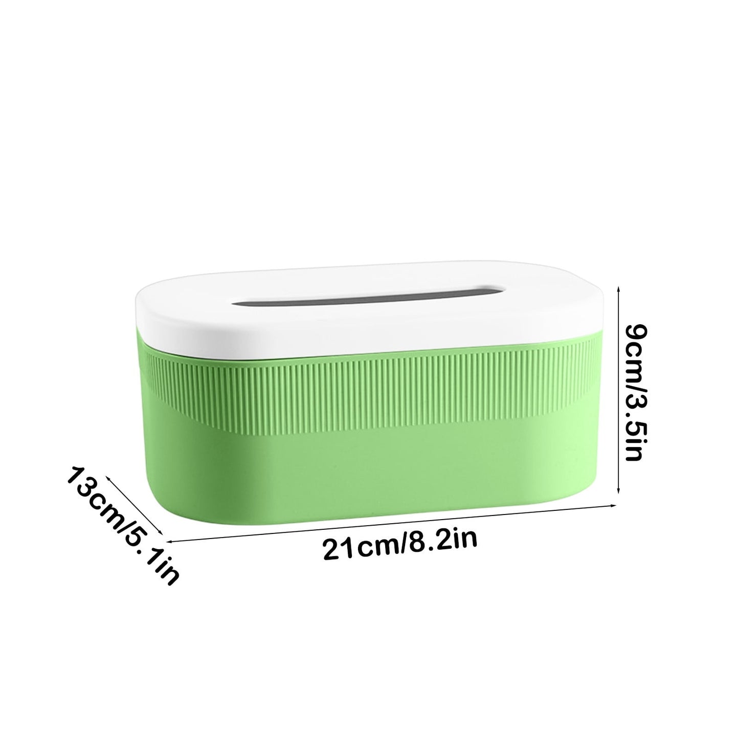 PALIFEUR Tissue Box Cover Rectangle, Extremely Austere Napkin Facial Tissue Holder, Convenience Kleenex Box Covers for Bathroom Toilet Bedroom Living Room Table Desk Office #1_Green