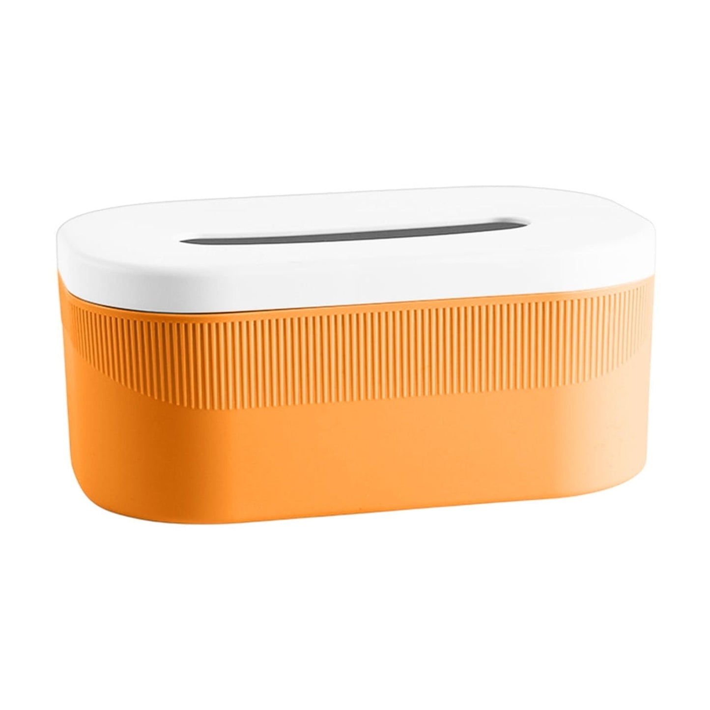 PALIFEUR Tissue Box Cover Rectangle, Extremely Austere Napkin Facial Tissue Holder, Convenience Kleenex Box Covers for Bathroom Toilet Bedroom Living Room Table Desk Office #1_Orange