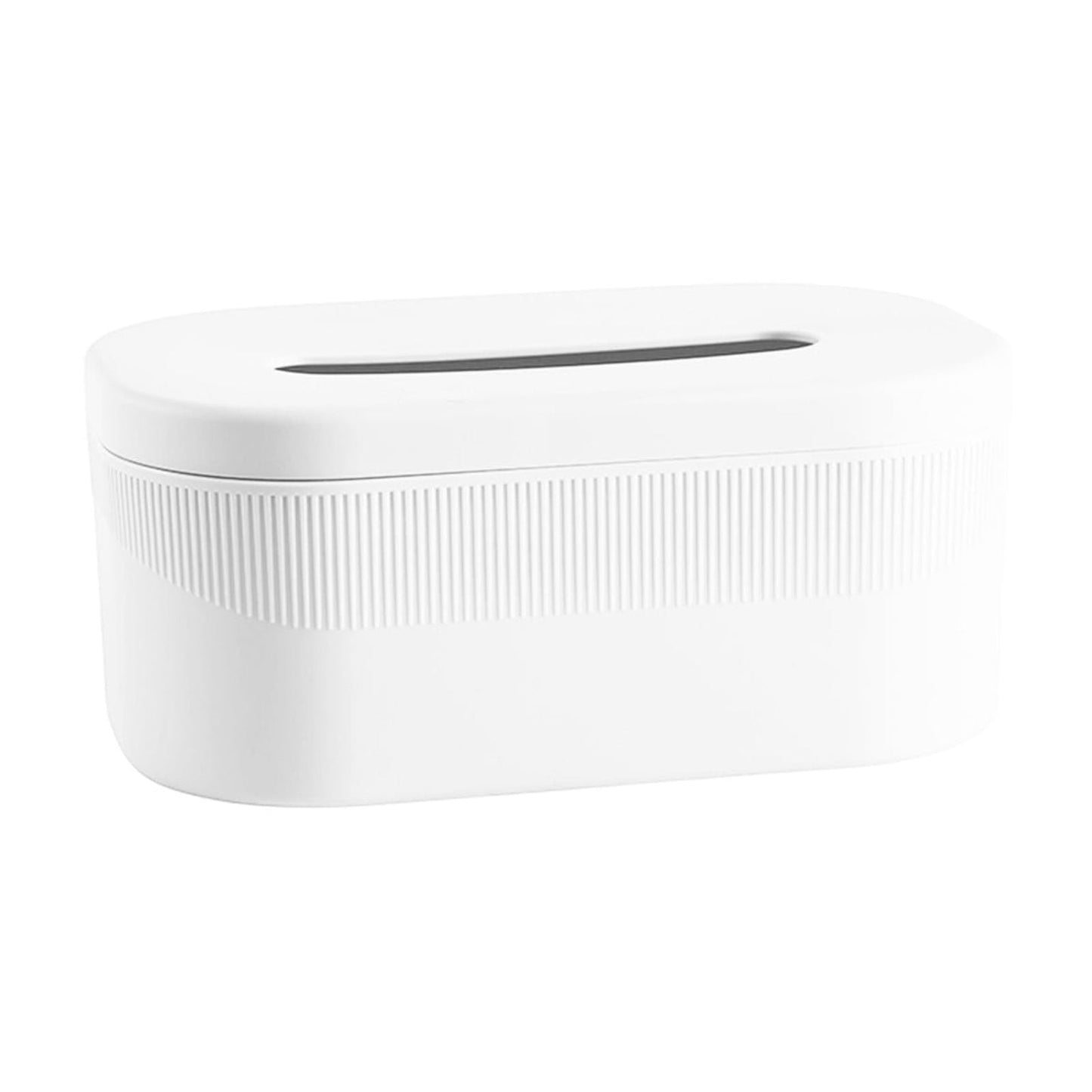 PALIFEUR Tissue Box Cover Rectangle, Extremely Austere Napkin Facial Tissue Holder, Convenience Kleenex Box Covers for Bathroom Toilet Bedroom Living Room Table Desk Office #1_White