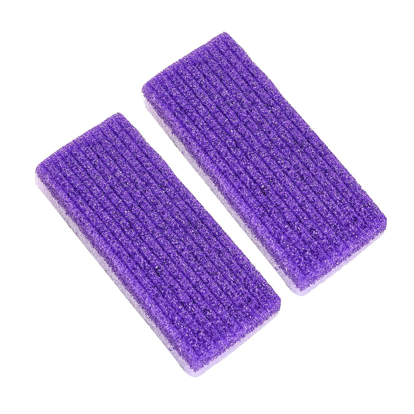 Clearance! PALIFEUR 2-Pack Foot Pumice Stone For Foot Callus Remover, Professional Pumice Stone for Feet Cracked Heel Dead Skin Remove 2 Sided Pedicure Tools Purple