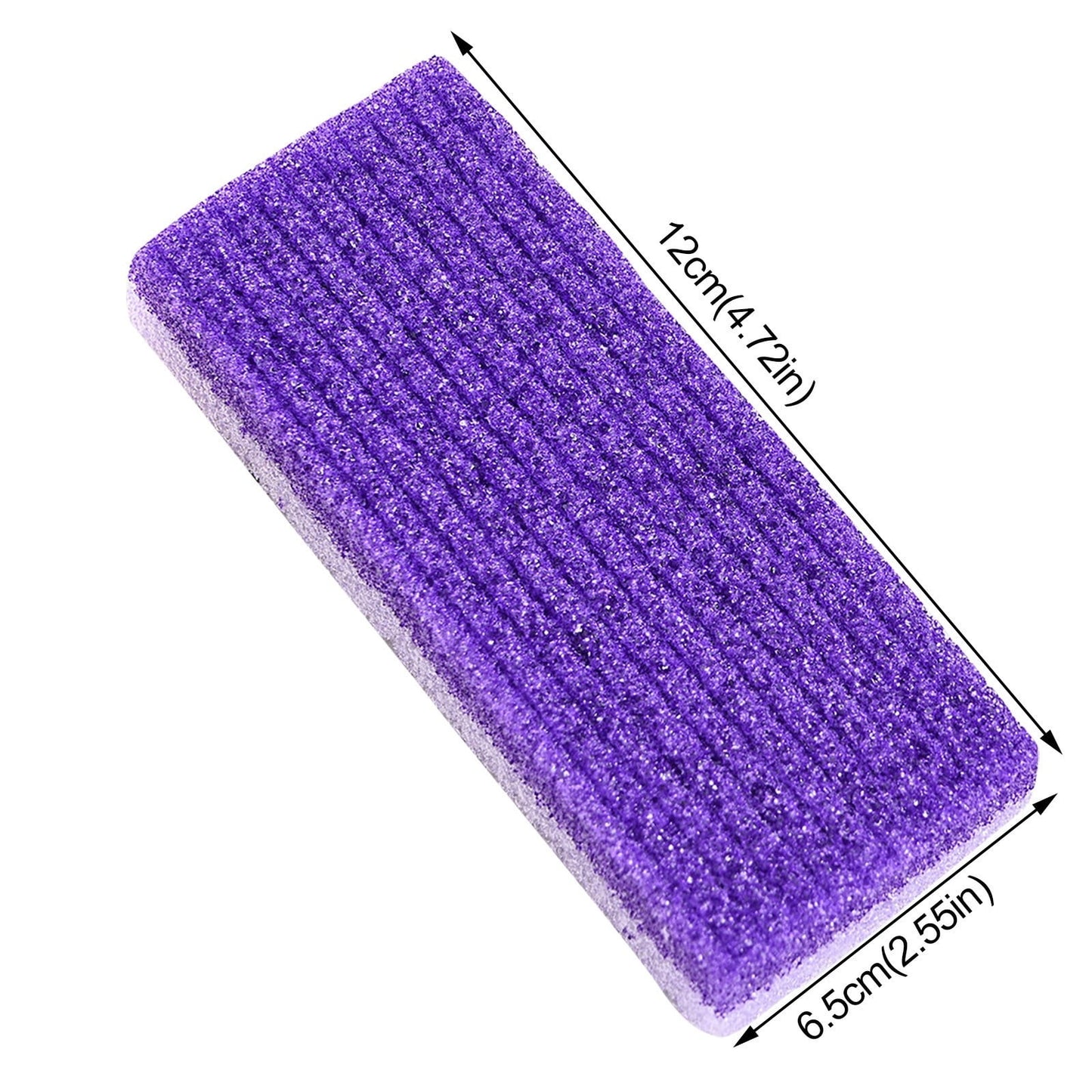 Clearance! PALIFEUR 2-Pack Foot Pumice Stone For Foot Callus Remover, Professional Pumice Stone for Feet Cracked Heel Dead Skin Remove 2 Sided Pedicure Tools Purple
