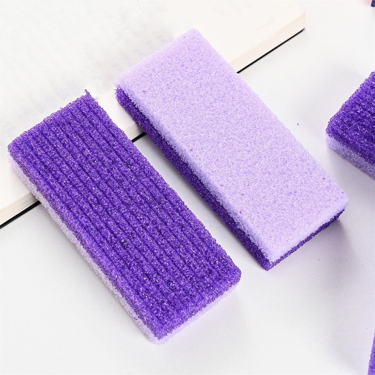 Clearance! PALIFEUR 2-Pack Foot Pumice Stone For Foot Callus Remover, Professional Pumice Stone for Feet Cracked Heel Dead Skin Remove 2 Sided Pedicure Tools Purple