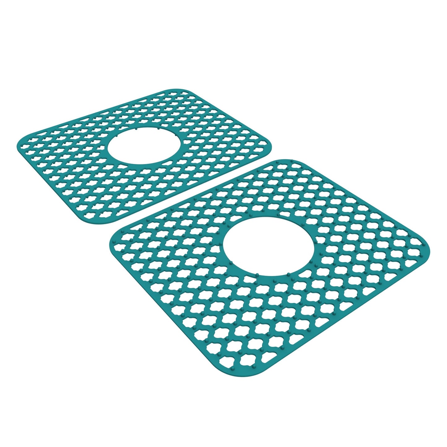 PALIFEUR Sink Protectors for Kitchen Sink, Silicone Kitchen Sink Mat, 13.6" x 15.6" Sink Mat Protects Sink from Stains, Damage, Scratches, Dishwasher Safe Sink Grids, Sink Mat, for Kitchen Green