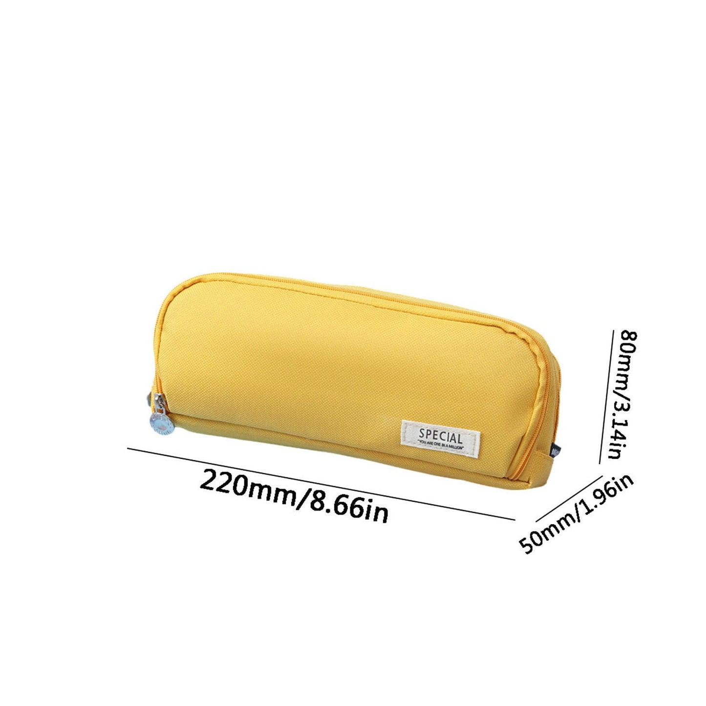 PALIFEUR Pencil Case Large Capacity Pencil Pouch, Multi-layer Aesthetic Pen Bag, Sturdy Multifunctional Pencil Bag, Pencil Box, Sky Blue Yellow
