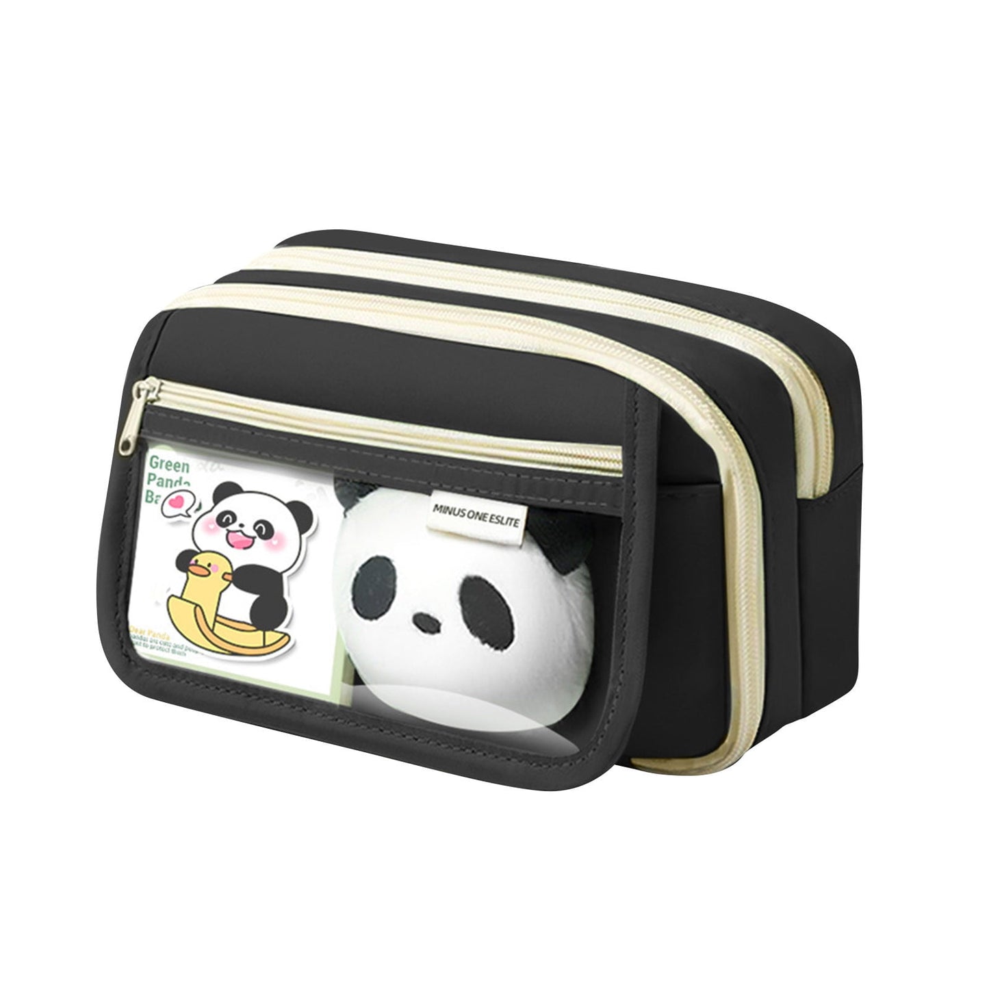 PALIFEUR Pencil Case Large Capacity Pencil Pouch, Multi-layer Aesthetic Pen Bag, Sturdy Multifunctional Pencil Bag, Pencil Box, Sky Blue Z-1-Black