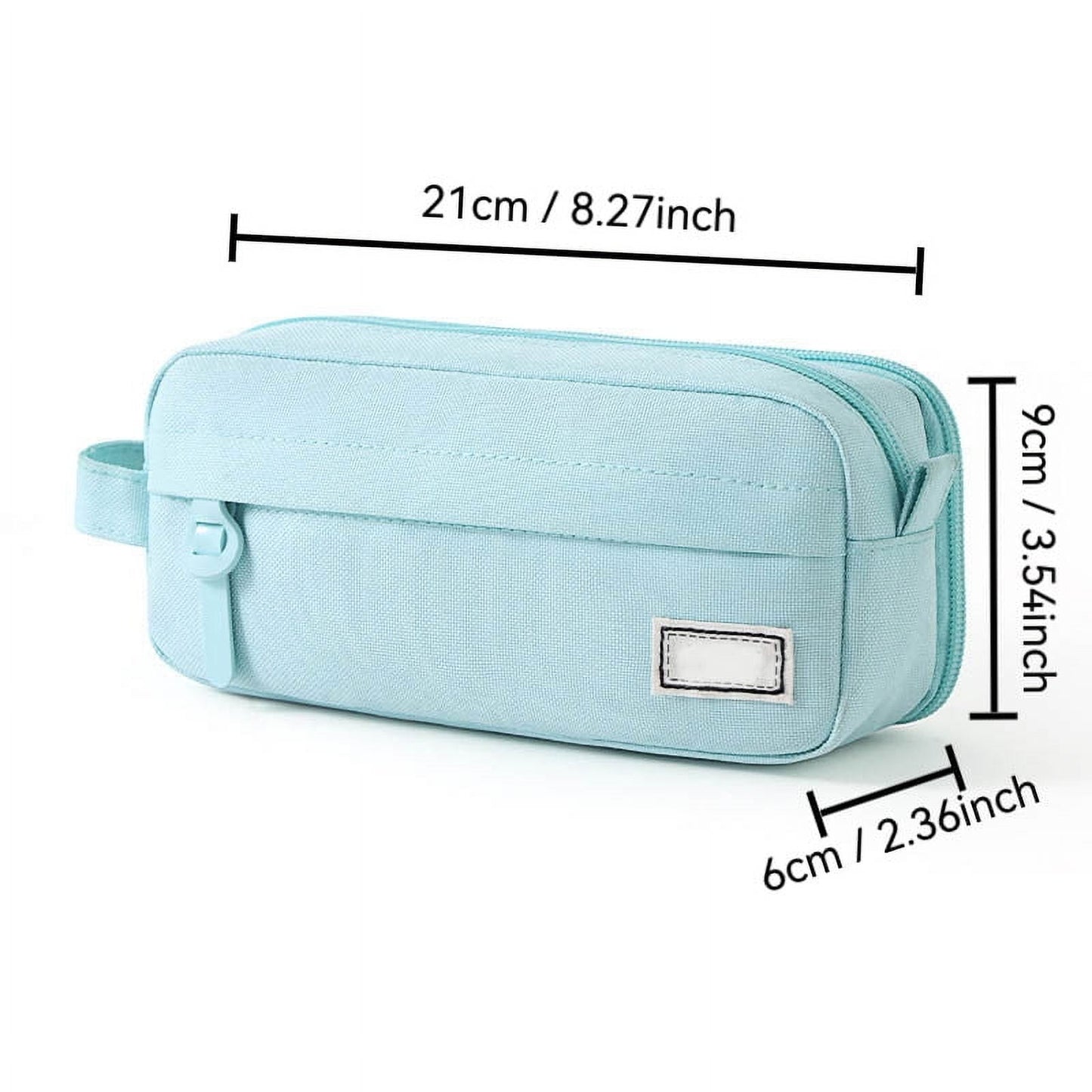 PALIFEUR Pencil Case Large Capacity Pencil Pouch, Multi-layer Aesthetic Pen Bag, Sturdy Multifunctional Pencil Bag, Pencil Box, Sky Blue Z-3-Blue