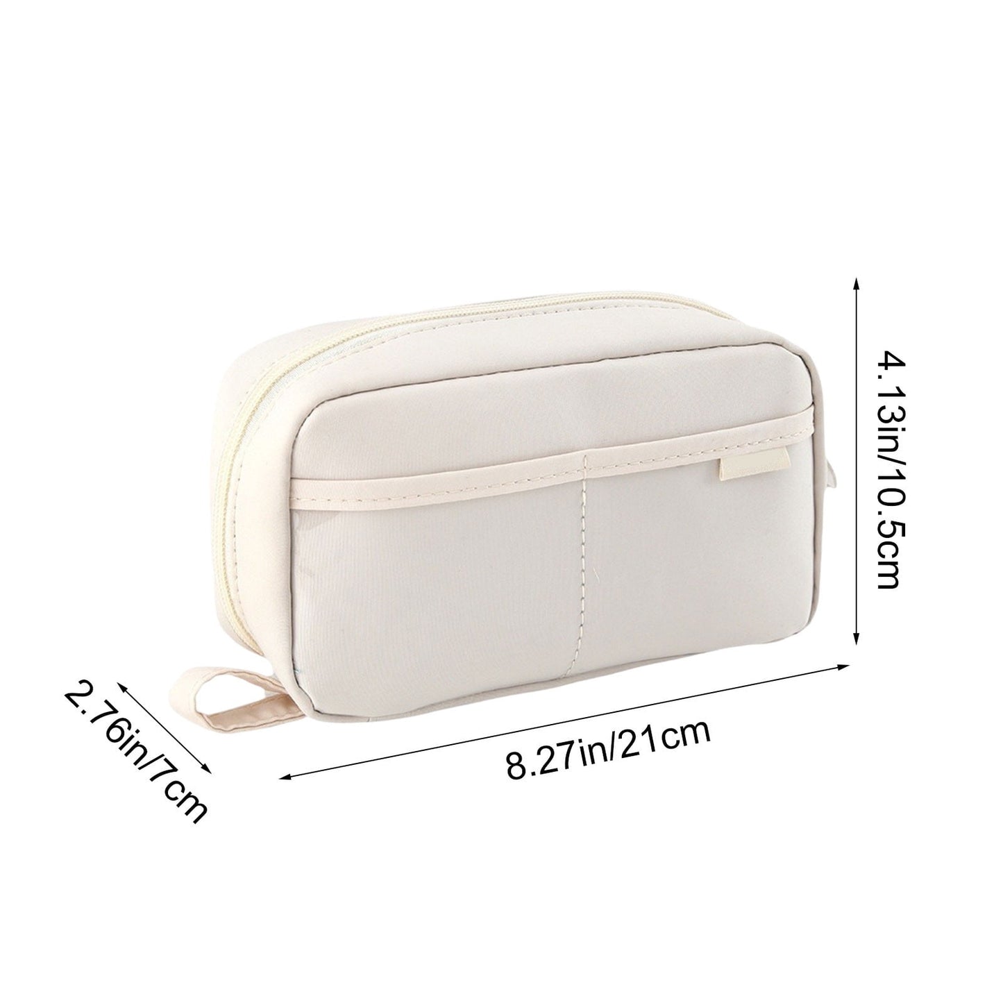 PALIFEUR Pencil Case Large Capacity Pencil Pouch, Multi-layer Aesthetic Pen Bag, Sturdy Multifunctional Pencil Bag, Pencil Box, Sky Blue Z-5-White