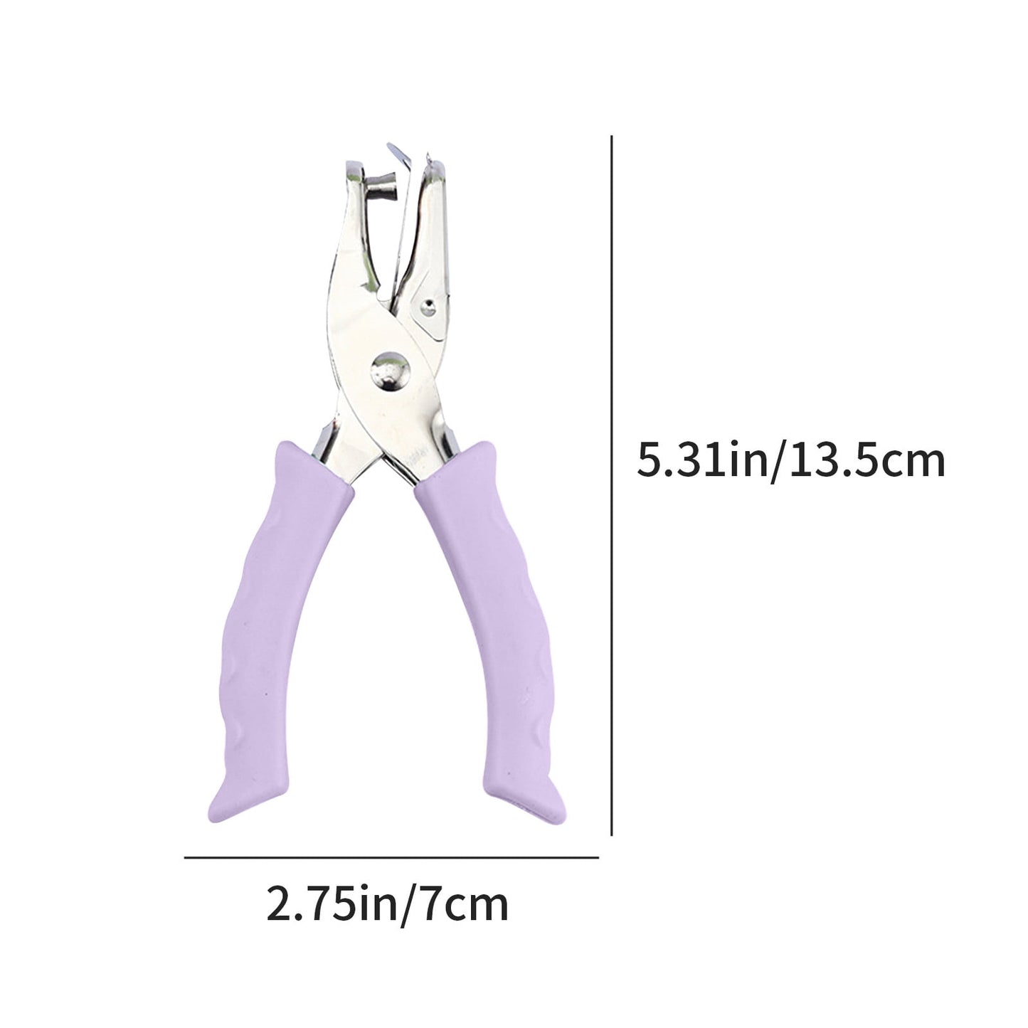 Tyidzon Single Hole Punch, Paper Punch Small Hole Paper Punch for Crafts, Scrapbooks, Handheld Hole Puncher for Paper Crafts in Home, Office, Classroom Purple