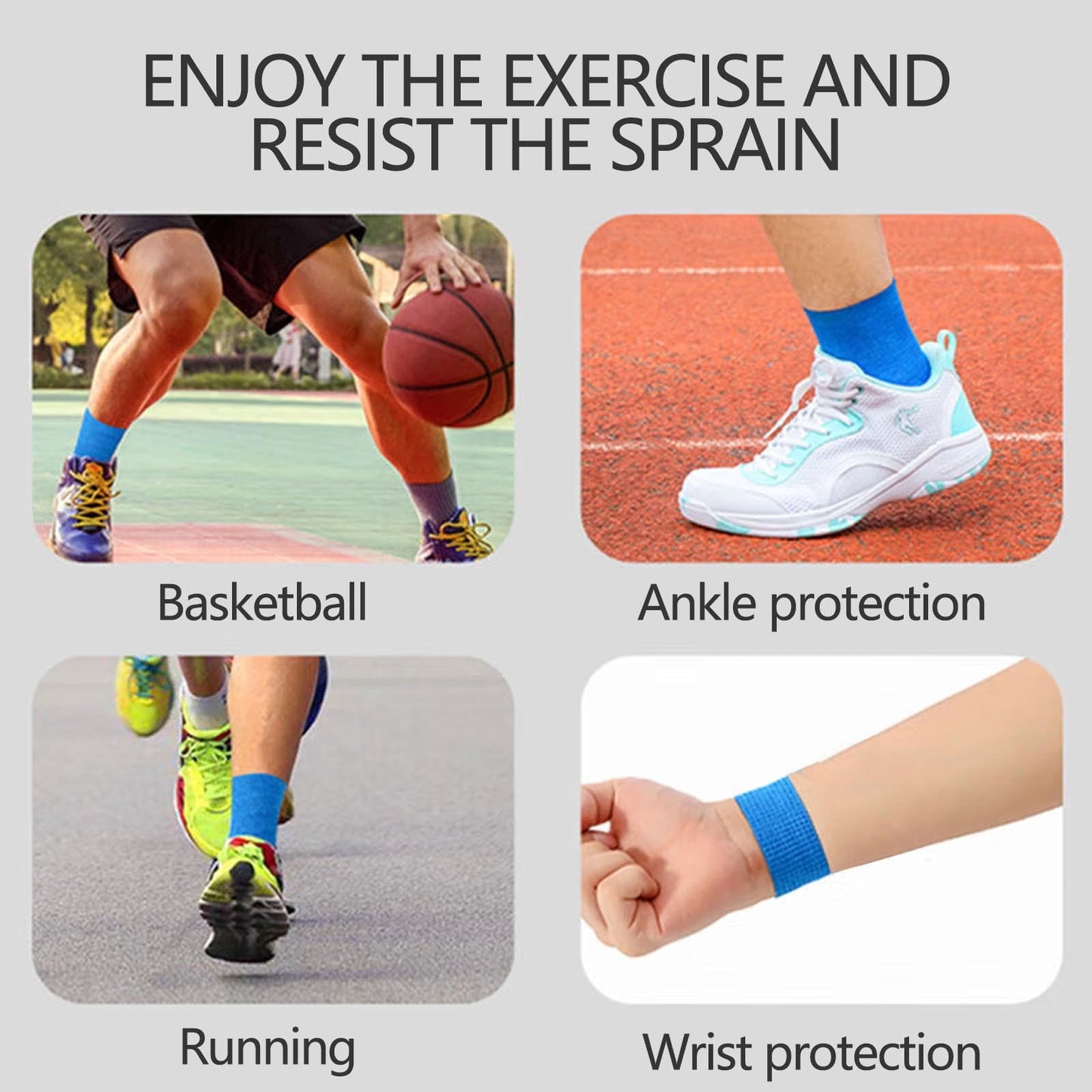 Tyidzon 3 Rolls Kinesiology Tape, 3 Colors 1 Inch x 14.8 Feet Athletic Tape, Elastic Muscle Tape, Sports Tape, Thumb, Finger, Wrist, Ankle, Knee Tape for Exercise and Daily Use Green