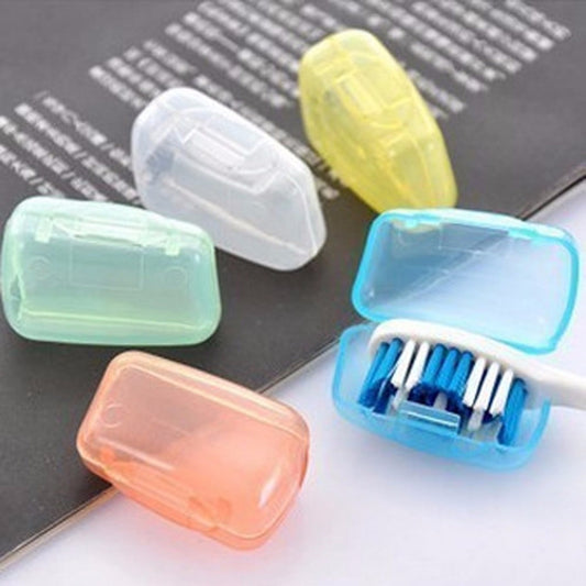 Tyidzon 5 Pack Travel Toothbrush Covers, Toothbrush Cover Cap, Portable Toothbrush Covers for Travel Home, Bathroom, Gym, Camping 随机