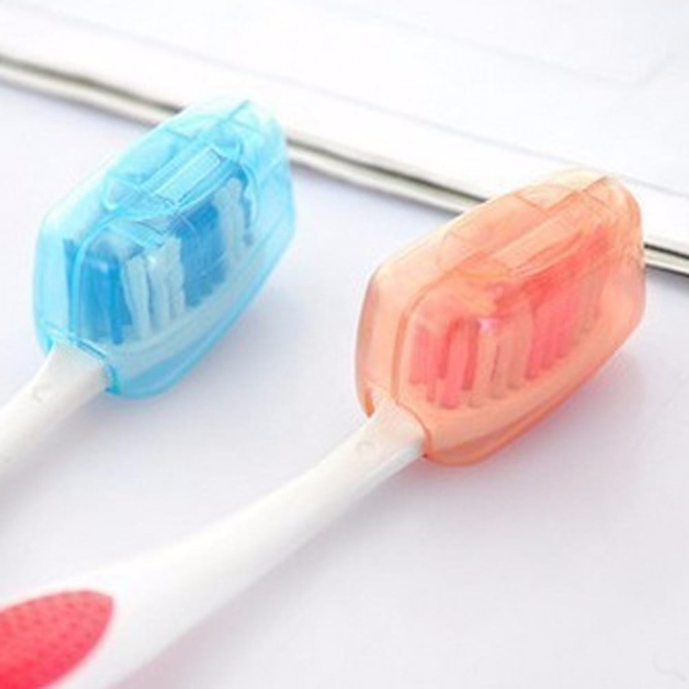 Tyidzon 5 Pack Travel Toothbrush Covers, Toothbrush Cover Cap, Portable Toothbrush Covers for Travel Home, Bathroom, Gym, Camping 随机