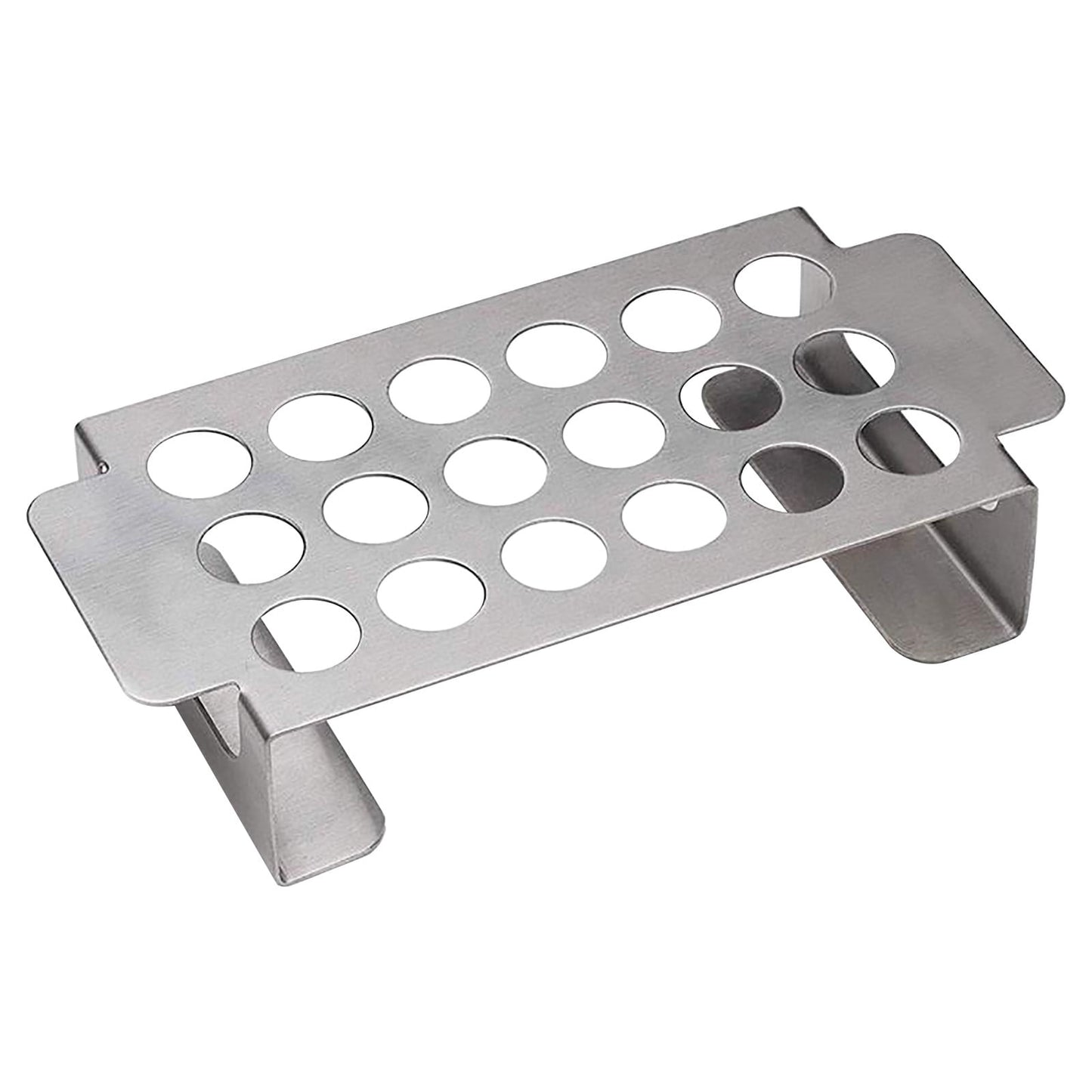Tyidzon 18 Hole Jalapeno Popper Holder for Grill, Grilling Accessories with Handle, Stainless Steel Barbecue Chili Pepper Grill Rack, BBQ Accessories silver