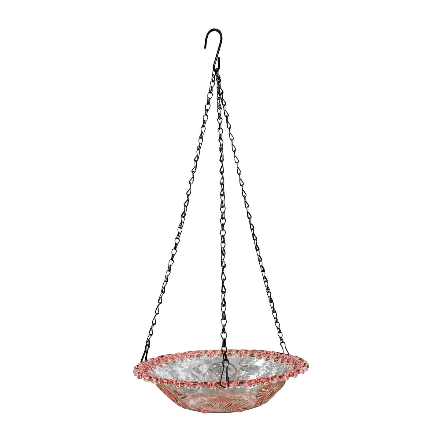PALIFEUR Bird Feeders for Outdoors Hanging Bird Feeder Wild Birds Feeder, Birdfeeders Outside Hanging, Wild Small Large Bowl Feeders for Garden (Diameter 15.7", Hight 1.97") Purple