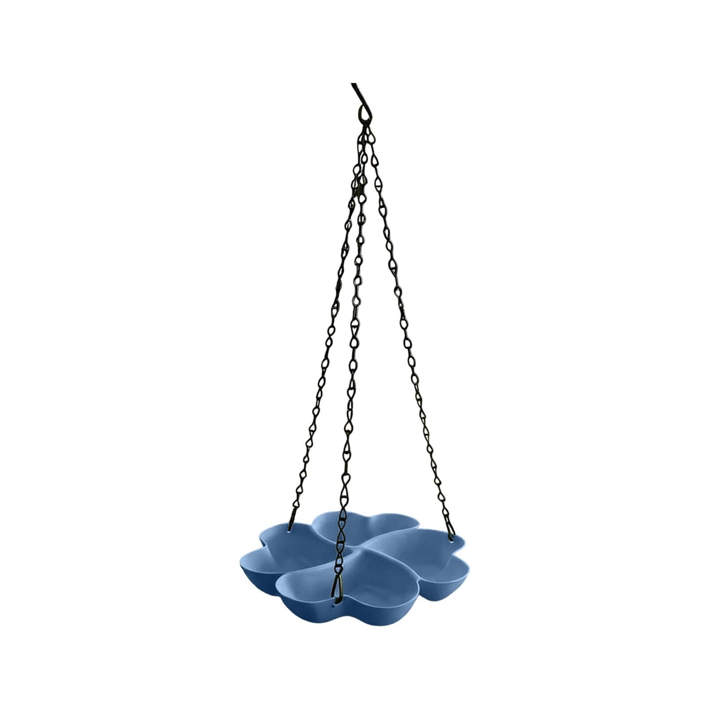 PALIFEUR Bird Feeders for Outdoors Hanging Bird Feeder Wild Birds Feeder, Birdfeeders Outside Hanging, Wild Small Large Bowl Feeders for Garden (Diameter 15.7", Hight 1.97") Q_Blue