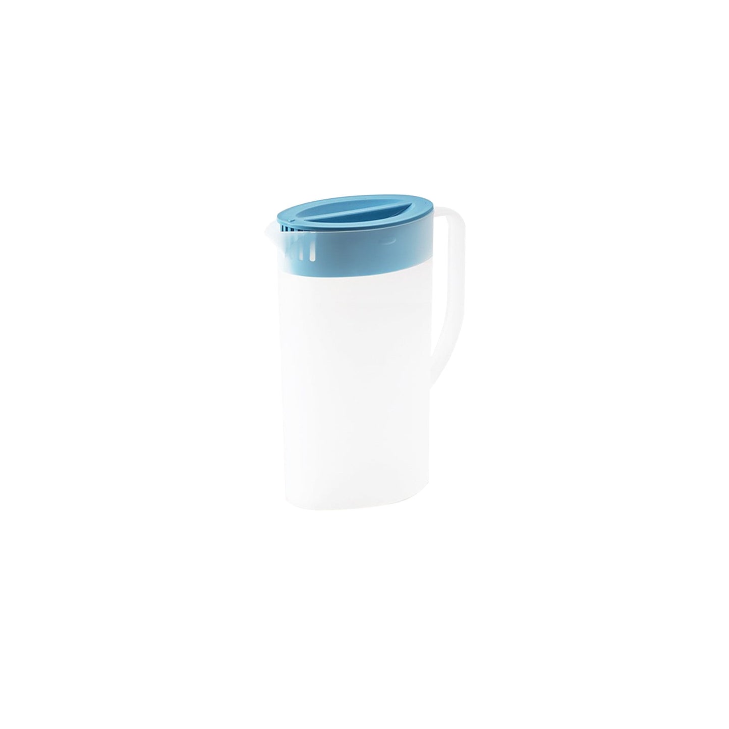 PALIFEUR Water Pitcher with Lid, 2 L Plastic Pitcher for Tea & Juice Water, Hot/Cold Water Jug, Tea Pitcher, Juice Pitcher, 13.5 x 7.2 x 4.7 Inch Z-6-Blue