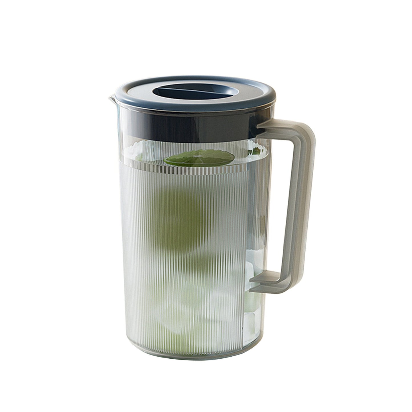PALIFEUR Water Pitcher with Lid, 2 L Plastic Pitcher for Tea & Juice Water, Hot/Cold Water Jug, Tea Pitcher, Juice Pitcher, 13.5 x 7.2 x 4.7 Inch Z-7-Blue