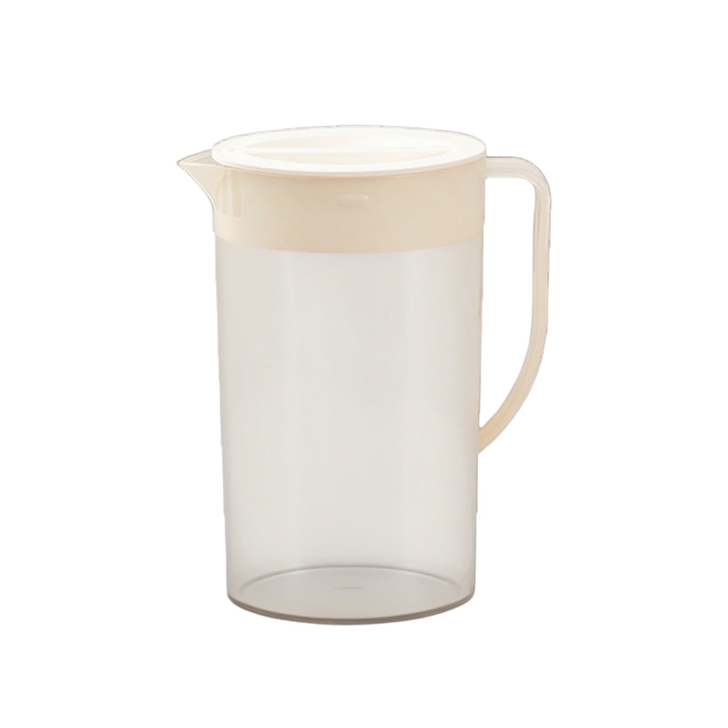 PALIFEUR Water Pitcher with Lid, 2 L Plastic Pitcher for Tea & Juice Water, Hot/Cold Water Jug, Tea Pitcher, Juice Pitcher, 13.5 x 7.2 x 4.7 Inch Z-8-White