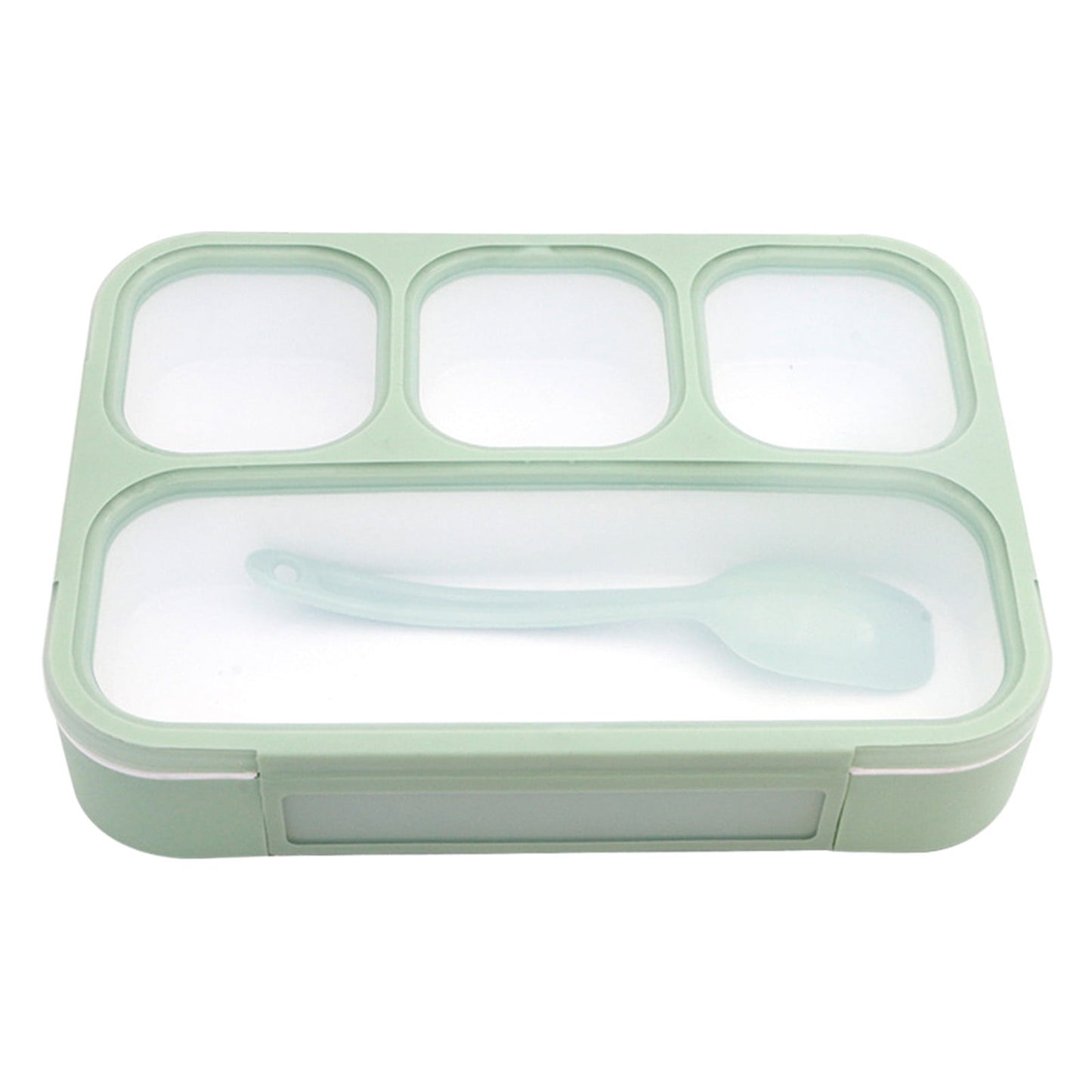 Xuniizn Bento Box Adult Lunch Box, Containers for Adults Men Women, Lunchable Food Container with Utensils, Sauce Jar, Muffin Liners, Microwave & Dishwasher Safe Green#4