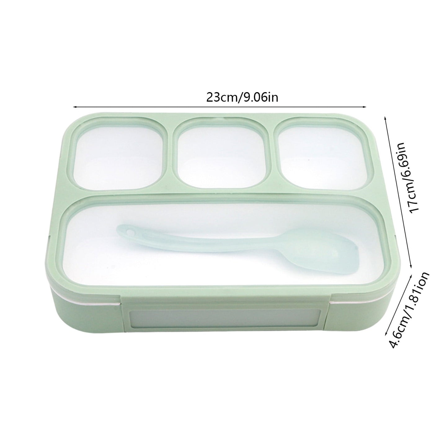 Xuniizn Bento Box Adult Lunch Box, Containers for Adults Men Women, Lunchable Food Container with Utensils, Sauce Jar, Muffin Liners, Microwave & Dishwasher Safe Green#4