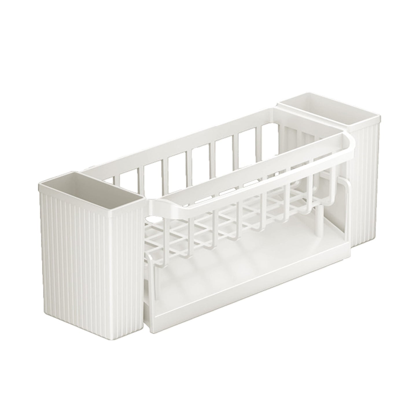 PALIFEUR Sponge Holder for Kitchen Sink, Kitchen Sink Organizer Rustproof 304 Stainless Steel Detachable Dishcloth Rack Sink Caddy, Kitchen Sponge Holder Bathroom Organizer Brush Holder Storage XC_#Beige