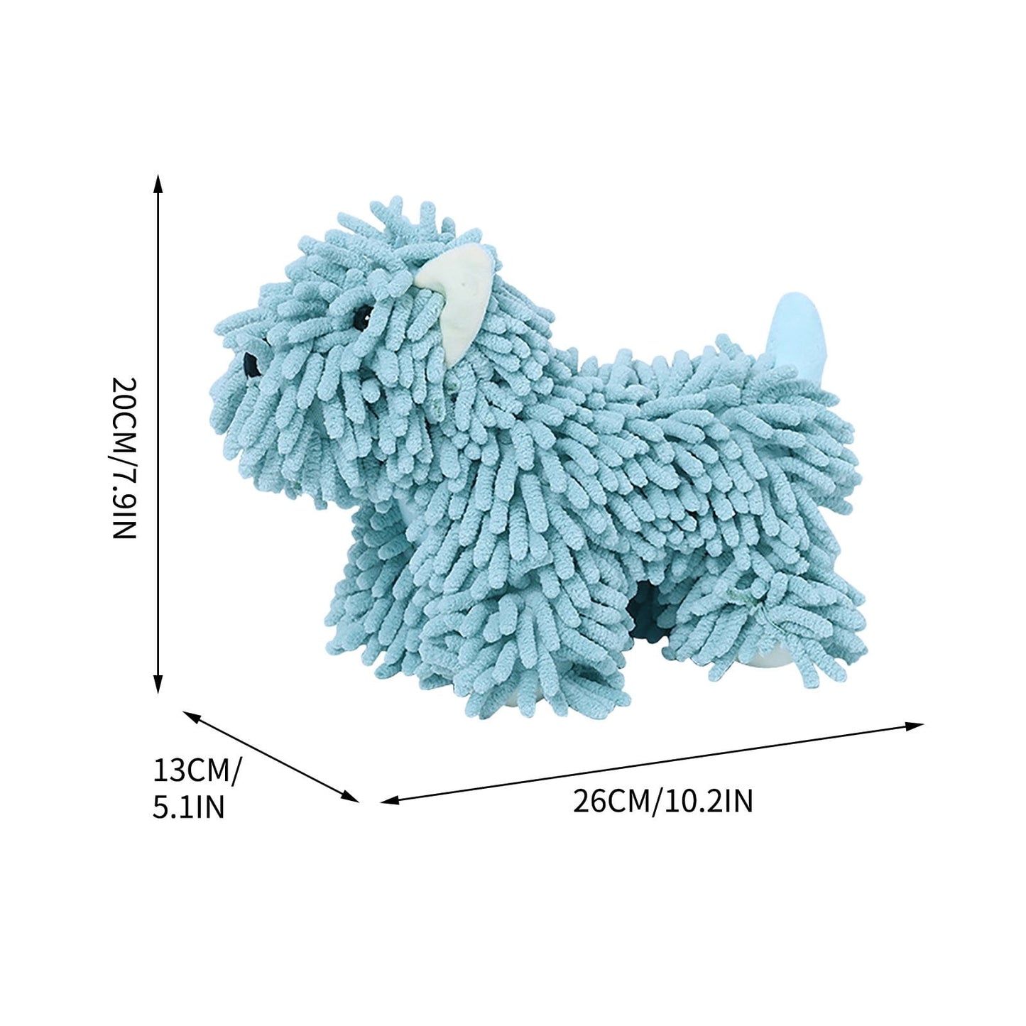 PALIFEUR Hangable Towels Cute Dog Hand Towels, Highly Absorbent Kitchen Towels Soft Thicker Hand Towels for Bathroom Funny Cartoon Gifts for Women Kitchen Bathroom Decor, Blue Green