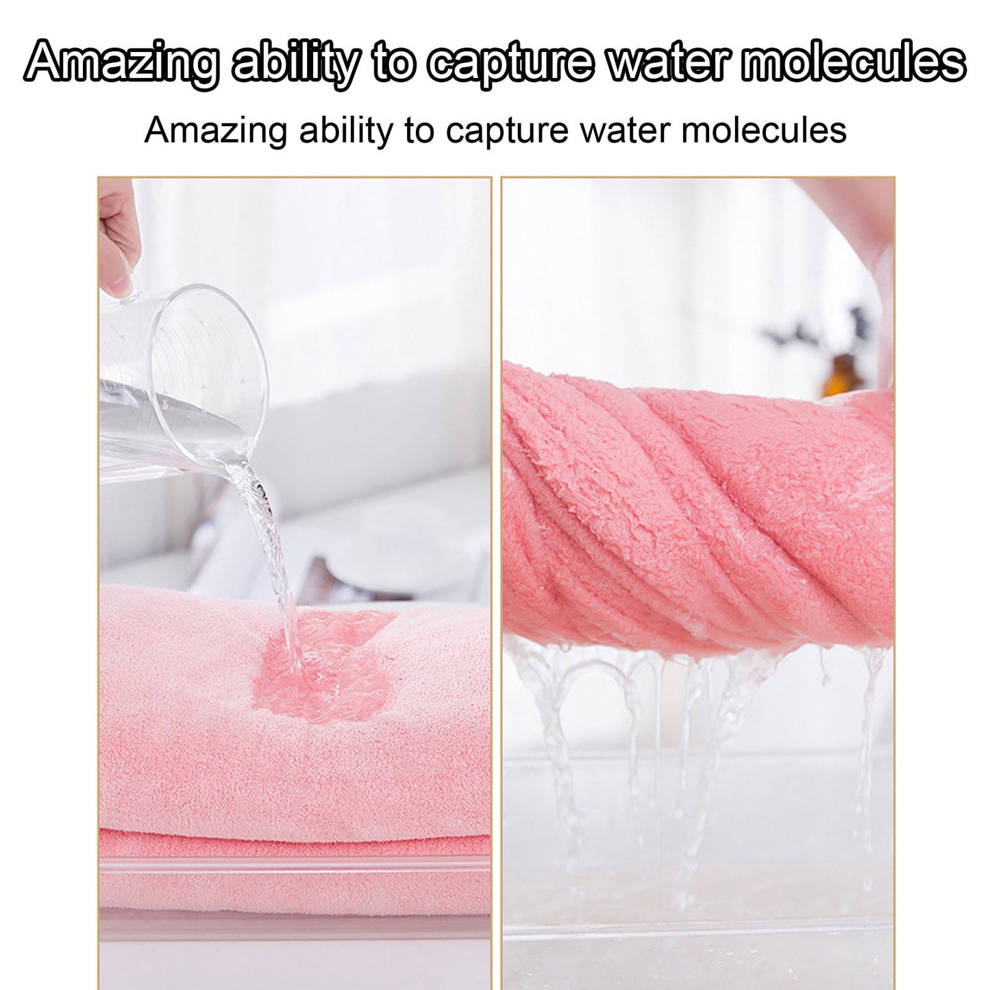 PALIFEUR Extra Large Bath Towels, Soft Highly Absorbent Bath Towels Microfiber Velvet Towels Lightweight Quick Drying Towels for Bathroom Beach, Spa, Shower, Hotel-27.5×55.1"-Gray A_#Pink