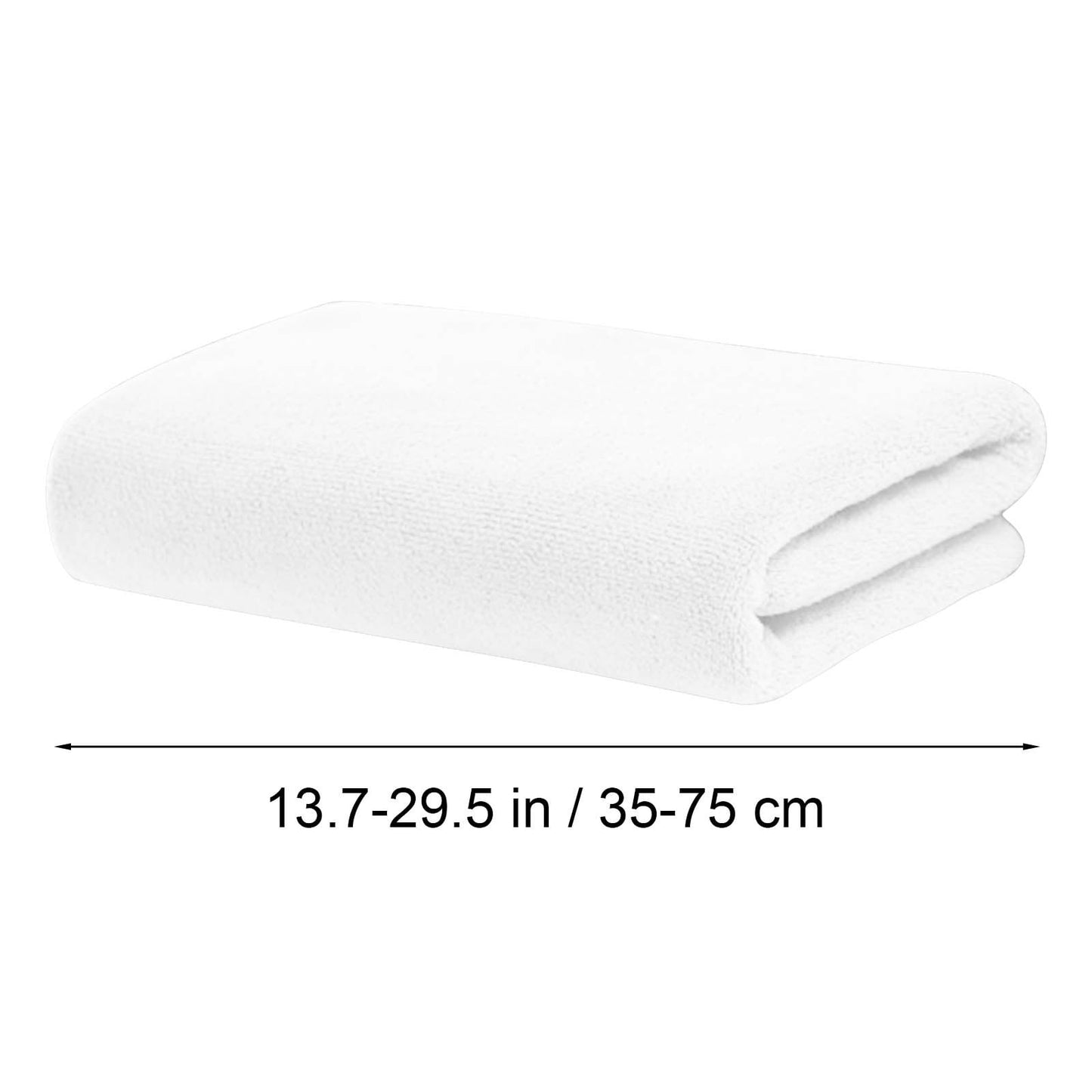 PALIFEUR Microfiber Towel 29.5x13.8", 2 PACK Soft Lightweight Bath Towels Quick-Drying Towels Highly Absorbent Wash Cloths, Towels for Bathroom, Body, Gym, Shower, Hotel(White) A_#White【2pcs】