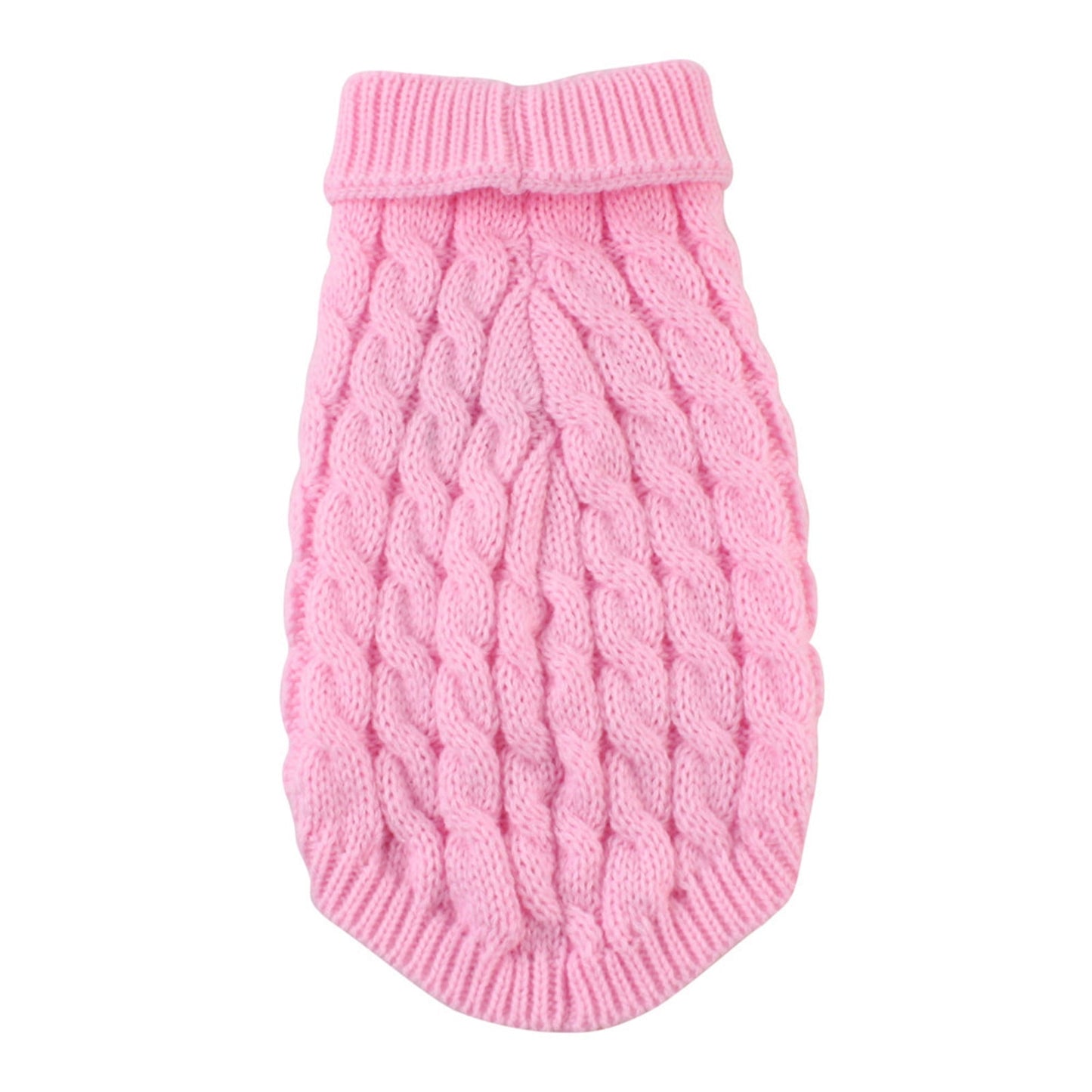 Xuniizn Dog Sweater for Small Medium Dogs, Warm Comfortable Winter Pet Clothes, Cute Knitted Sleeveless Pet Sweaters for Puppies, Cats, Dog Apparel & Accessories L Pink