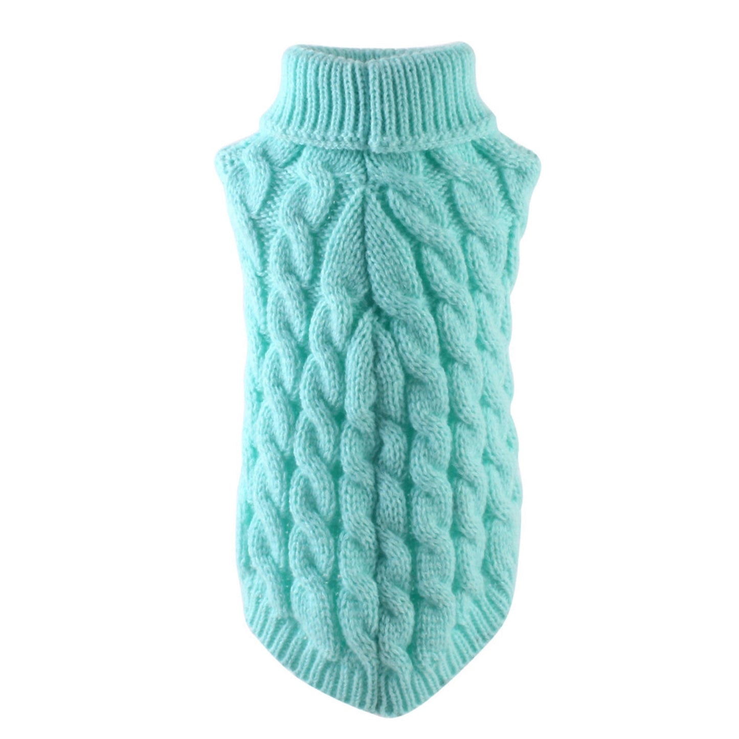 Xuniizn Dog Sweater for Small Medium Dogs, Warm Comfortable Winter Pet Clothes, Cute Knitted Sleeveless Pet Sweaters for Puppies, Cats, Dog Apparel & Accessories S Sky Blue