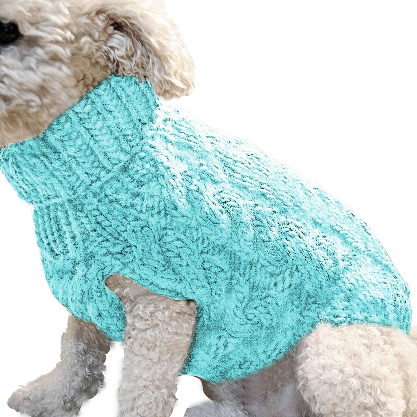 Xuniizn Dog Sweater for Small Medium Dogs, Warm Comfortable Winter Pet Clothes, Cute Knitted Sleeveless Pet Sweaters for Puppies, Cats, Dog Apparel & Accessories M Sky Blue