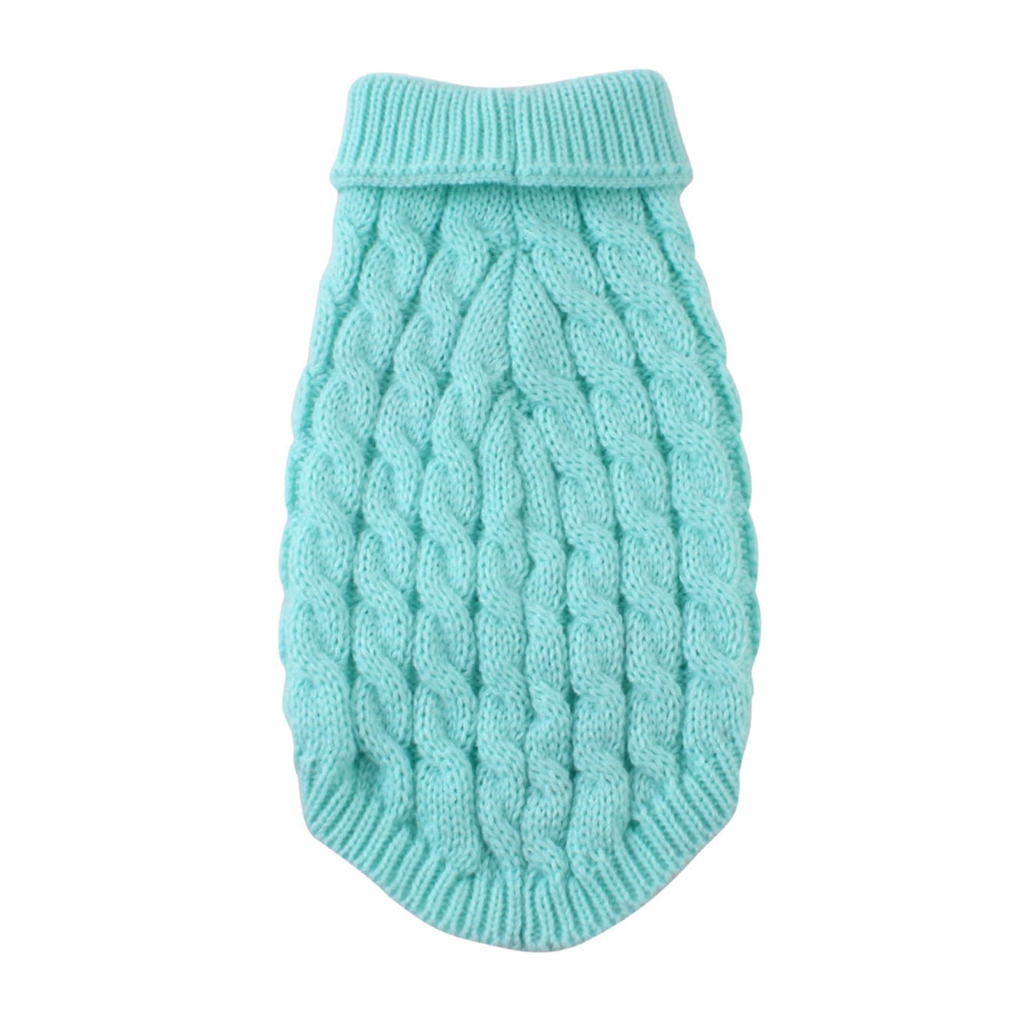 Xuniizn Dog Sweater for Small Medium Dogs, Warm Comfortable Winter Pet Clothes, Cute Knitted Sleeveless Pet Sweaters for Puppies, Cats, Dog Apparel & Accessories M Sky Blue