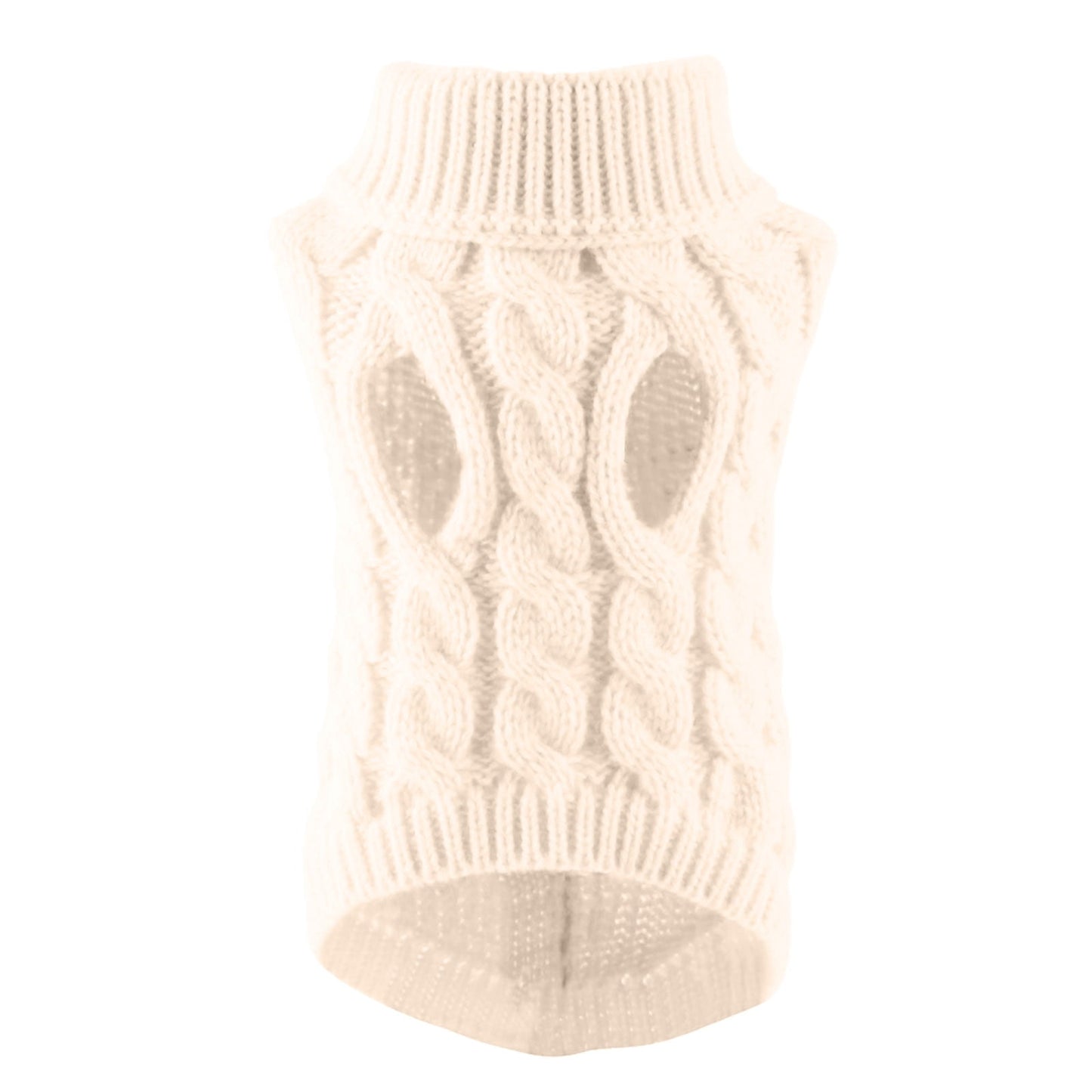 Xuniizn Dog Sweater for Small Medium Dogs, Warm Comfortable Winter Pet Clothes, Cute Knitted Sleeveless Pet Sweaters for Puppies, Cats, Dog Apparel & Accessories L White