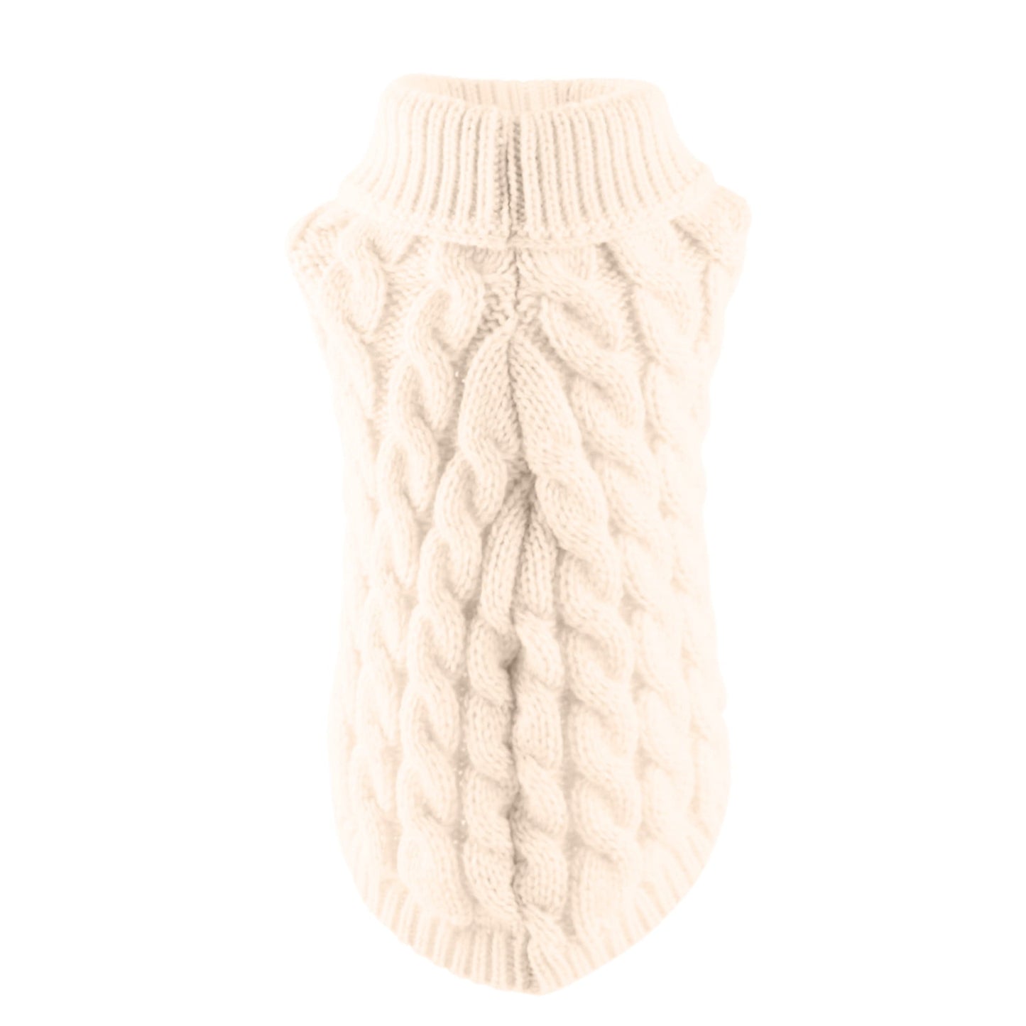 Xuniizn Dog Sweater for Small Medium Dogs, Warm Comfortable Winter Pet Clothes, Cute Knitted Sleeveless Pet Sweaters for Puppies, Cats, Dog Apparel & Accessories L White