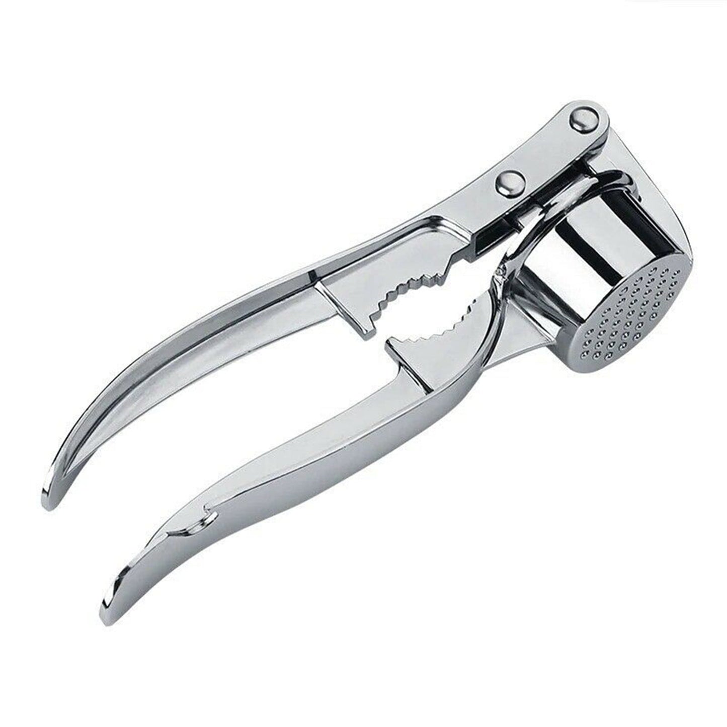 Stainless Steel Garlic Press Rocker, Garlic Mincer With Studs, Heavy Duty Garlic Chopper, Effective Garlic Peeler, Easy to Clean Kitchen Gadget for Minced Garlic, Dishwasher Safe 【Best Seller】C