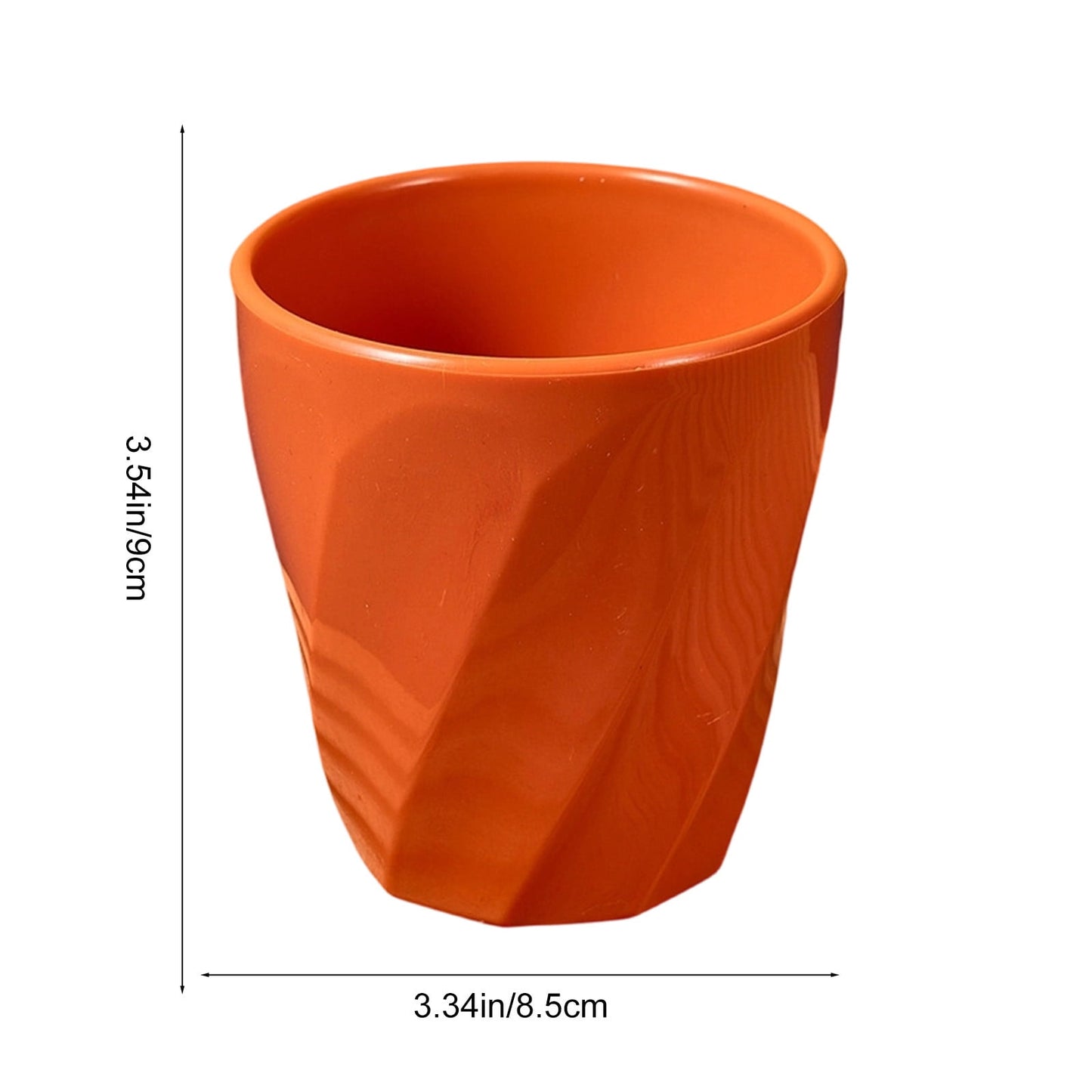 Tyidzon Unbreakable Plastic Cups Reusable Multi-Purpose Plastic Cups, Drinking Cup for Kitchen, Bpa-Free, Dishwasher and Microwave Safe Orange