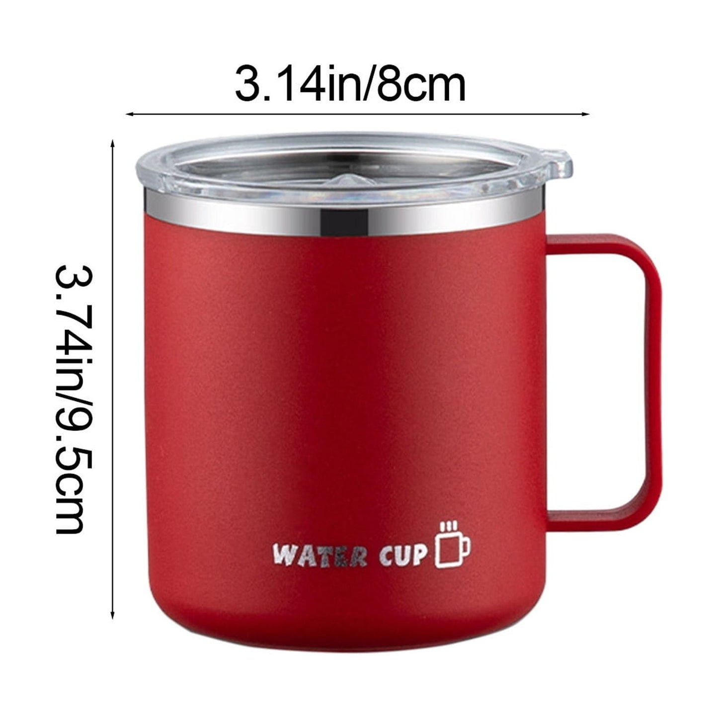 Insulated Coffee Mug with Handle & Lid - 17oz Stainless Steel Travel Tumbler, Double Wall Vacuum (Black) by PALIFEUR 08_【Leak-Proof Upgrade】 360° Spill-Proof Sealed Coffee Mug