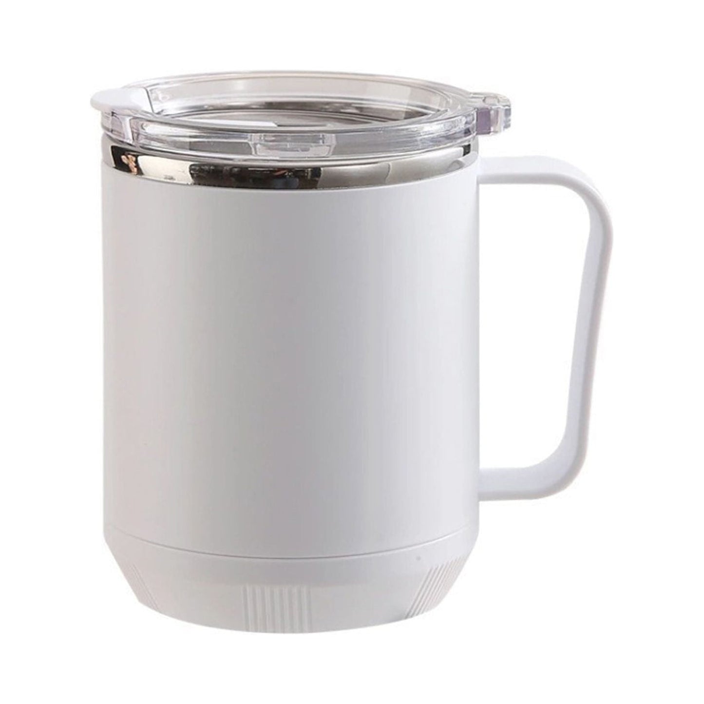Insulated Coffee Mug with Handle & Lid - 17oz Stainless Steel Travel Tumbler, Double Wall Vacuum (Black) by PALIFEUR 11_【Office Essential】 Desktop Smart Temperature Control Coffee Mug