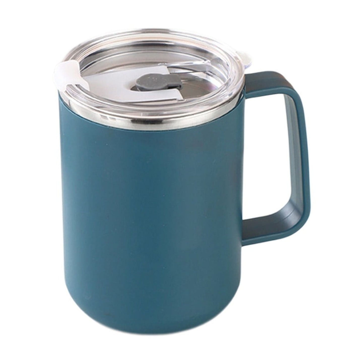 Insulated Coffee Mug with Handle & Lid - 17oz Stainless Steel Travel Tumbler, Double Wall Vacuum (Black) by PALIFEUR 22_【Special Savings】 Enjoy Reduced Pricing for a Limited Time!