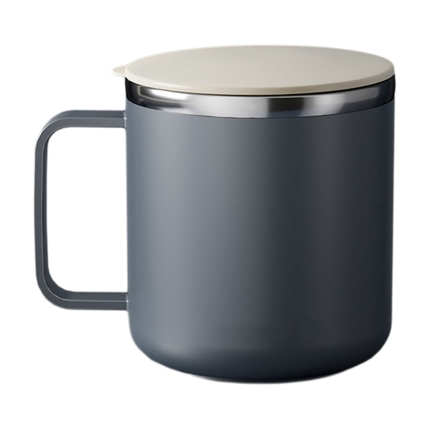 Insulated Coffee Mug with Handle & Lid - 17oz Stainless Steel Travel Tumbler, Double Wall Vacuum (Black) by PALIFEUR 28_【Eco-Friendly Choice】 Reusable Sustainable Coffee Cup