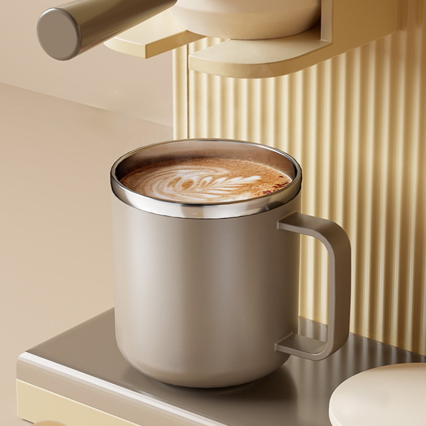 Insulated Coffee Mug with Handle & Lid - 17oz Stainless Steel Travel Tumbler, Double Wall Vacuum (Black) by PALIFEUR 29_【Top Seller】 Annual Bestseller Coffee Mug