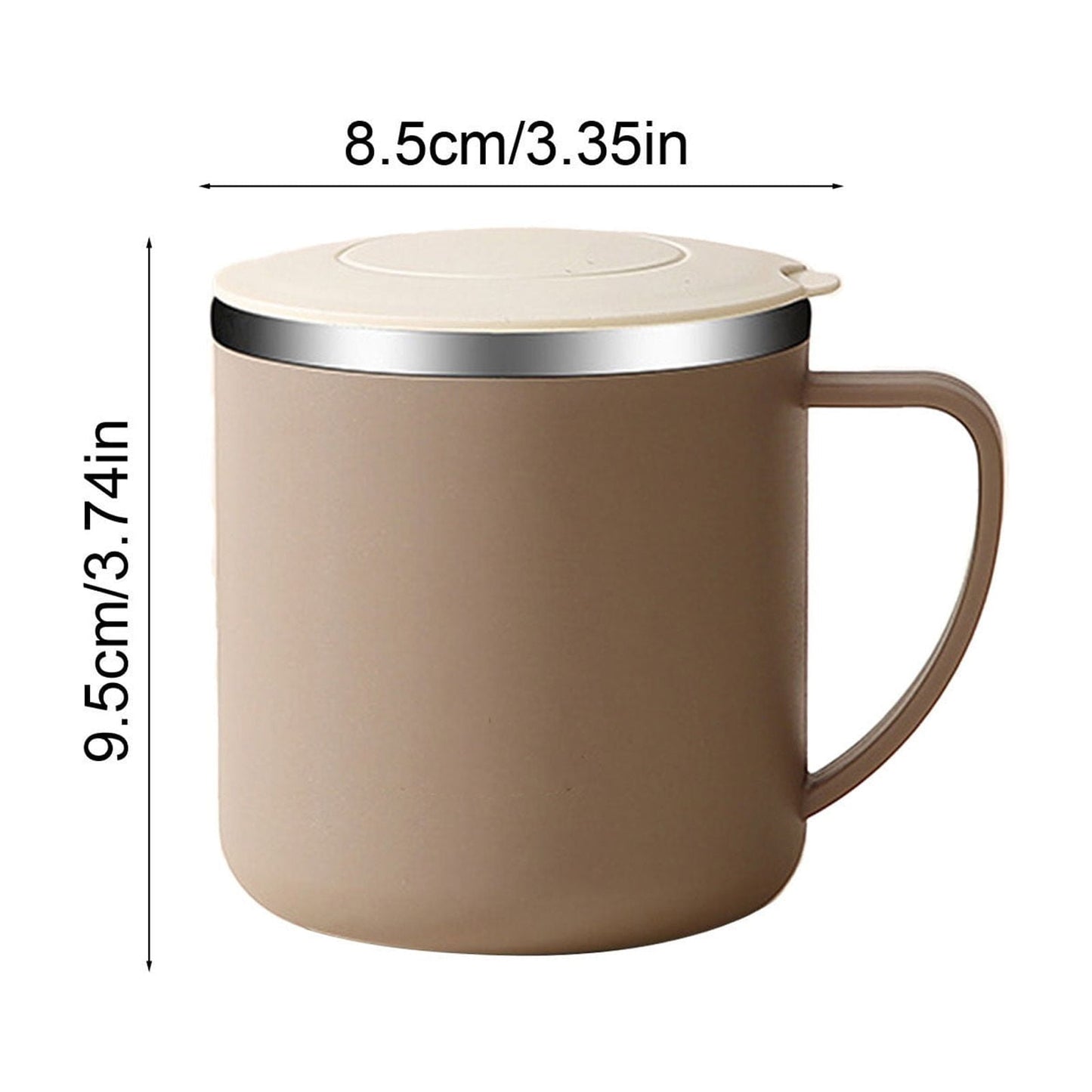 Tyidzon Insulated Coffee Mug, 20oz Stainless Steel Tumbler with Slider Lid Travel Coffee Cups with Handle for Camping Office Home, Blue ZD_#Coffee
