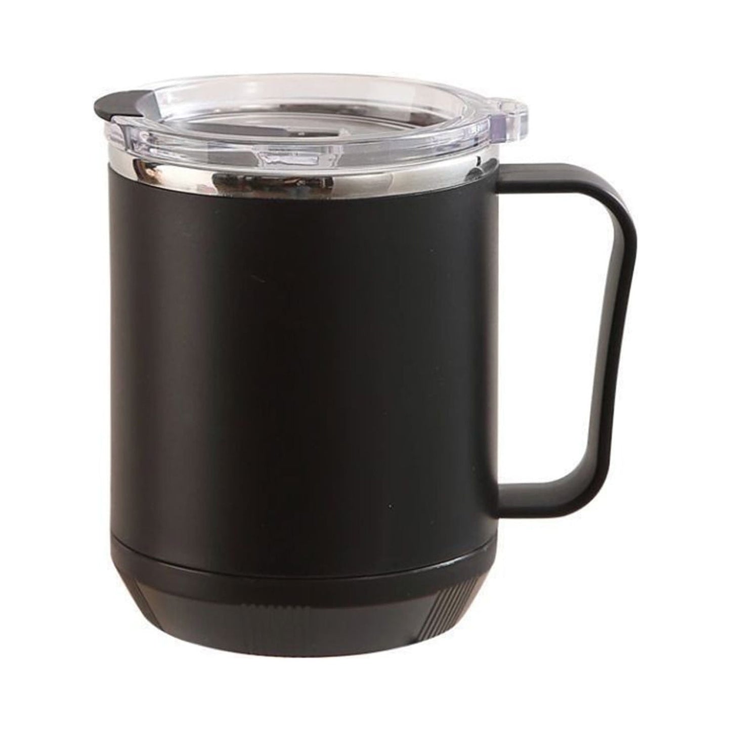 Tyidzon Insulated Coffee Mug, 20oz Stainless Steel Tumbler with Slider Lid Travel Coffee Cups with Handle for Camping Office Home, Blue ZF_#Black