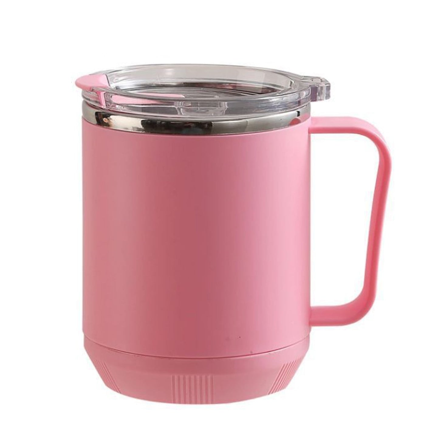 Tyidzon Insulated Coffee Mug, 20oz Stainless Steel Tumbler with Slider Lid Travel Coffee Cups with Handle for Camping Office Home, Blue ZF_#Pink