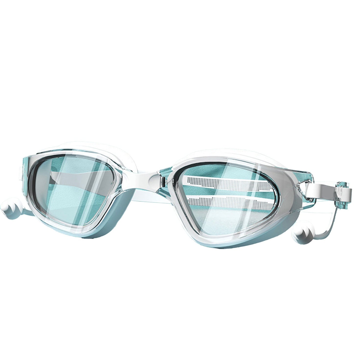 Large Frame Swim Goggles for Adults - Electroplated Anti-Fog HD Myopia Swimming Goggles with Adjustable Nose Cover, Leak-Proof Seal for Men & Women, Pool & Open Water by PALIFEUR 03_Large Frame Pool Goggles Adult_C
