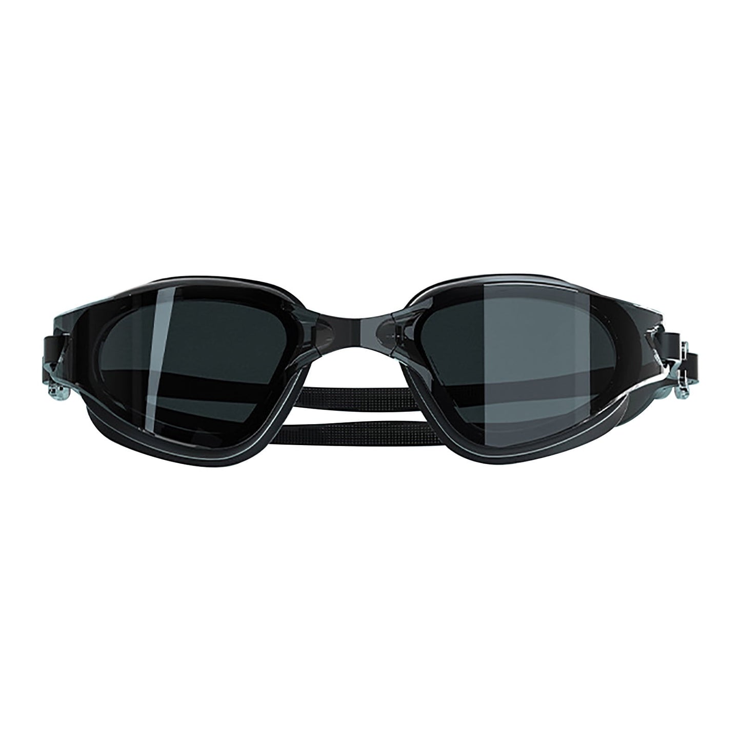 Large Frame Swim Goggles for Adults - Electroplated Anti-Fog HD Myopia Swimming Goggles with Adjustable Nose Cover, Leak-Proof Seal for Men & Women, Pool & Open Water by PALIFEUR 14_Hydrodynamic Swim Goggles for Men_BK