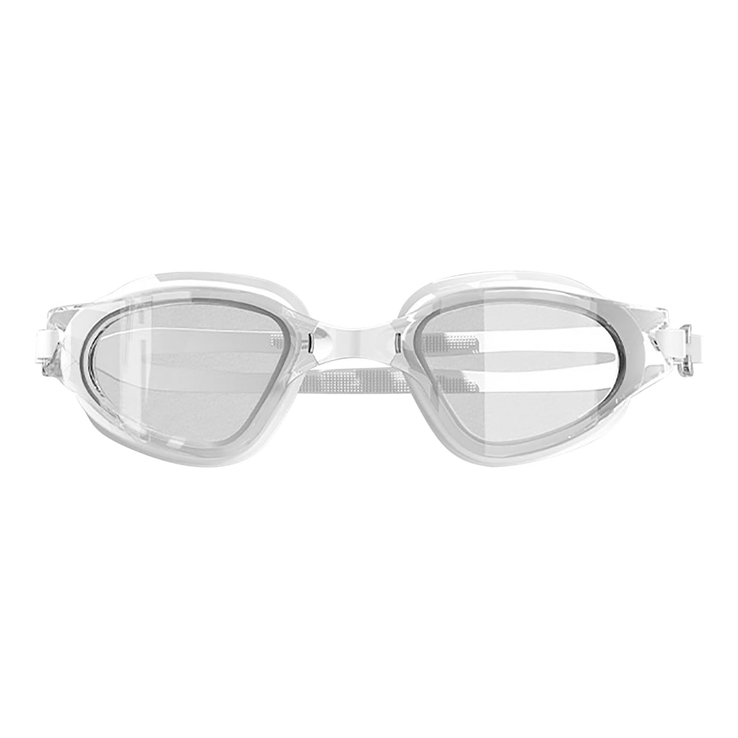 Large Frame Swim Goggles for Adults - Electroplated Anti-Fog HD Myopia Swimming Goggles with Adjustable Nose Cover, Leak-Proof Seal for Men & Women, Pool & Open Water by PALIFEUR 16_Premium Swim Goggles Bundle Set_WH