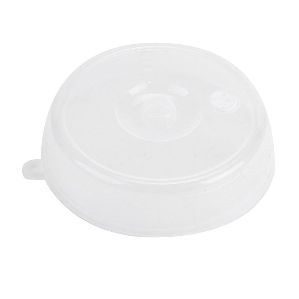Danhjin 2PCS Microwave Splatter Cover for Food,Clear Like Glass Microwave Splash Guard Cooker lid,Dish bowl Plate Serving Cover with Steam Vent,BPA-Free,Saft