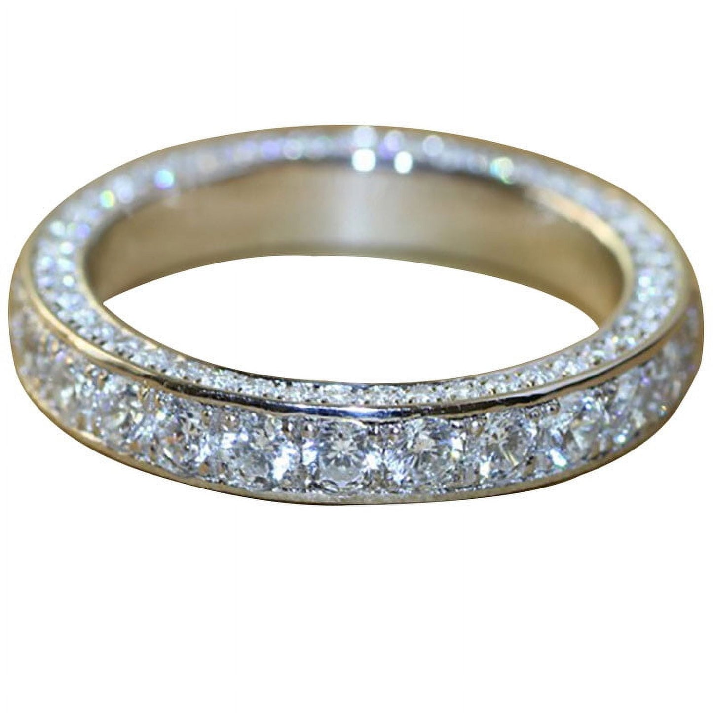 clearance under $5 LSLJS Rings for Women 925 Silver Diamond Zircon Rings Jewelry Anniversary Wedding Engagement Band Ring 8
