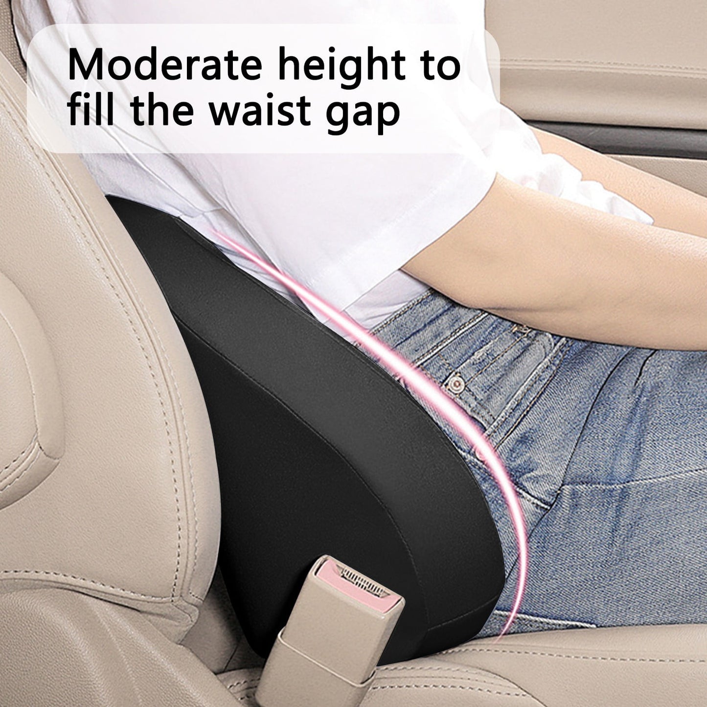 LSLJS Lumbar Cushion Memory Foam Lumbar Support Pillow for Car - Mid/Lower Back Support Cushion - for Car Seat, Office Chair, Car Lumbar Support Cute Car Pandas Lumbar Pillow Car Interior Supplies A-Dark Gray