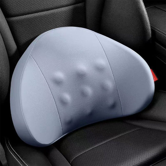 LSLJS Lumbar Cushion Memory Foam Lumbar Support Pillow for Car - Mid/Lower Back Support Cushion - for Car Seat, Office Chair, Car Lumbar Support Cute Car Pandas Lumbar Pillow Car Interior Supplies A-Light Blue